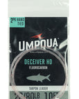 Umpqua Deceiver HD w/Pink Fluorocarbon Tarpon Leader by Umpqua Feather Merchants 2-pack hand tied fishing leaders