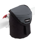 NRS Otter Dodger Raft Package black storage pouch with gray flap for organizing gear on fishing raft at Freestone Fly Shop