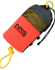 NRS Std Rescue Throw Bag with bright Cordura exterior and yellow rope for swiftwater safety at Freestone Fly Shop