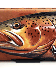 MFC Poly Fly Box by Montana Fly Company featuring detailed brown trout head artwork for fly fishing at Freestone Fly Shop