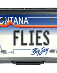 MFC Poly Fly Box by Montana Fly Company featuring Montana license plate design for fly fishing gear at Freestone Fly Shop