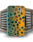 MFC Poly Fly Box by Montana Fly Company with colorful abstract pattern for durable fly fishing storage at Freestone Fly Shop