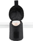 NRS ClampIT Drink Holder by NRS secures cans to crossbars with a hook-and-loop lid for fly fishing convenience