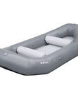 Star Outlaw 13' Self Bailing Raft in gray with inflatable side tubes and padded interior for fishing and river adventures