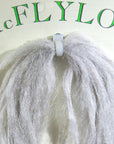 Mcflylon bright wavy white polypropylene fibers by Hareline Dubbin Inc for fly tying at Freestone Fly Shop