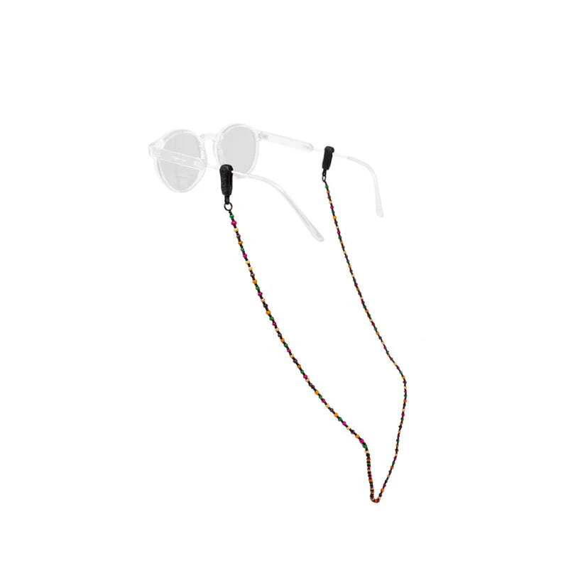 Chums Beaded Cords Retainer with colorful wood and glass beads for stylish sunglasses security at Freestone Fly Shop