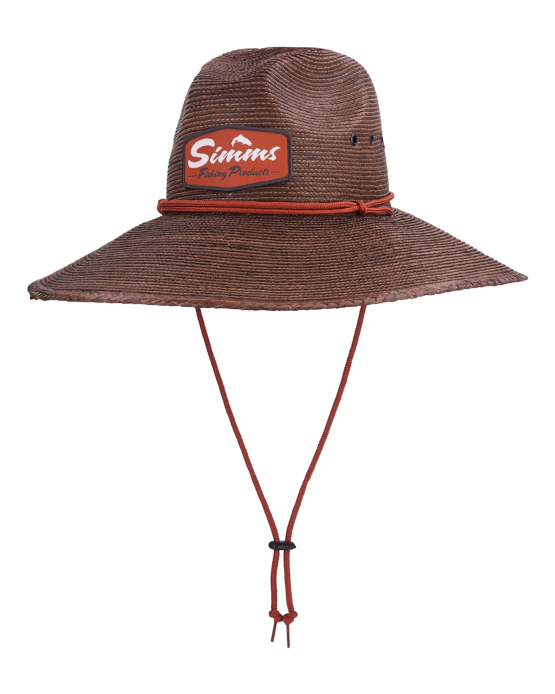 Simms Cutbank Sun Hat - Chestnut by Simms Fishing Products, classic Western sun hat with adjustable strap at Freestone Fly Shop