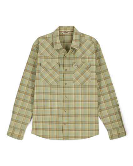 Simms M's Brackett LS Shirt - Pale Pine Brackett