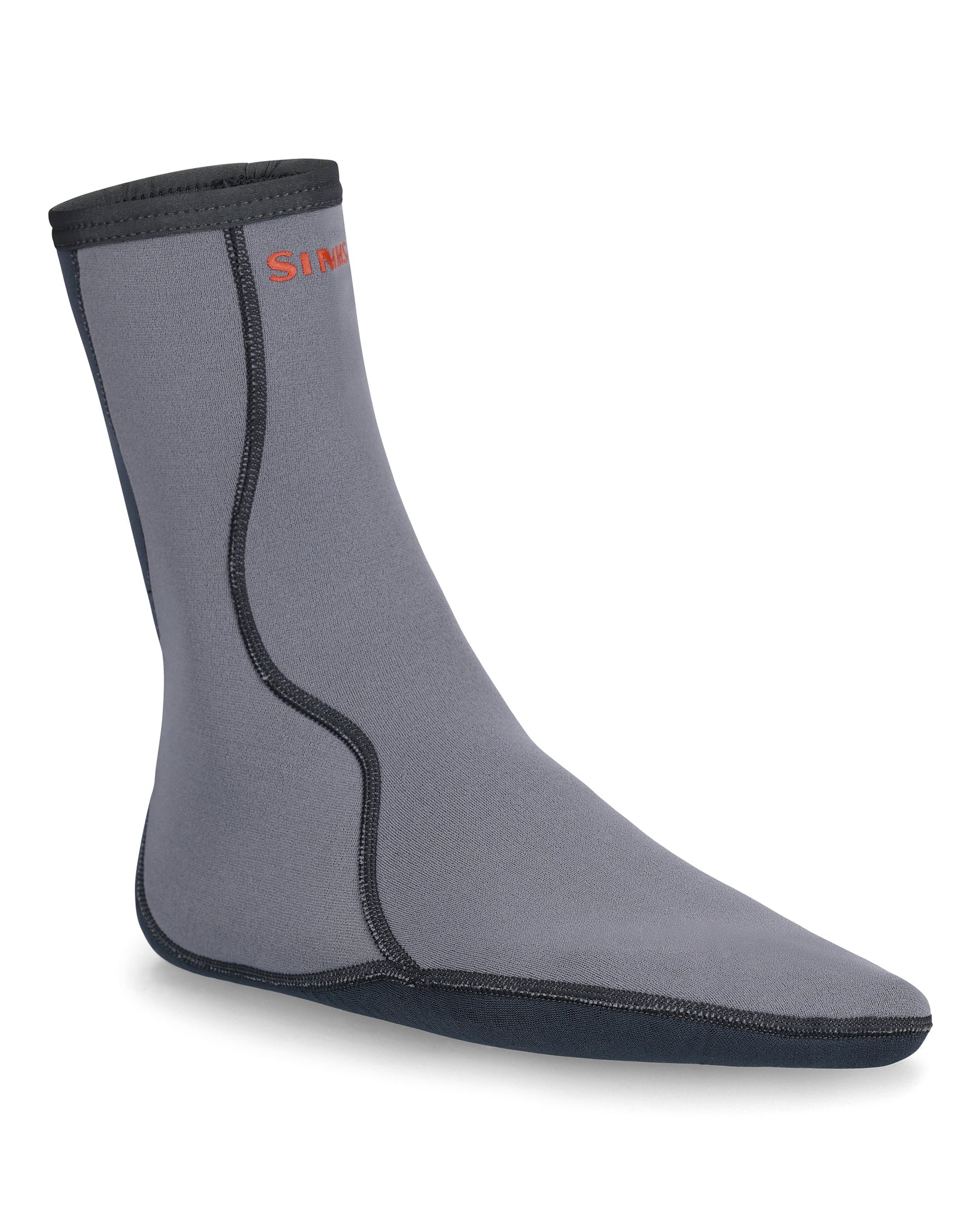 Simms Neoprene Wading Socks - Steel by Simms Fishing Products with 2.5mm abrasion-resistant neoprene for fly fishing comfort
