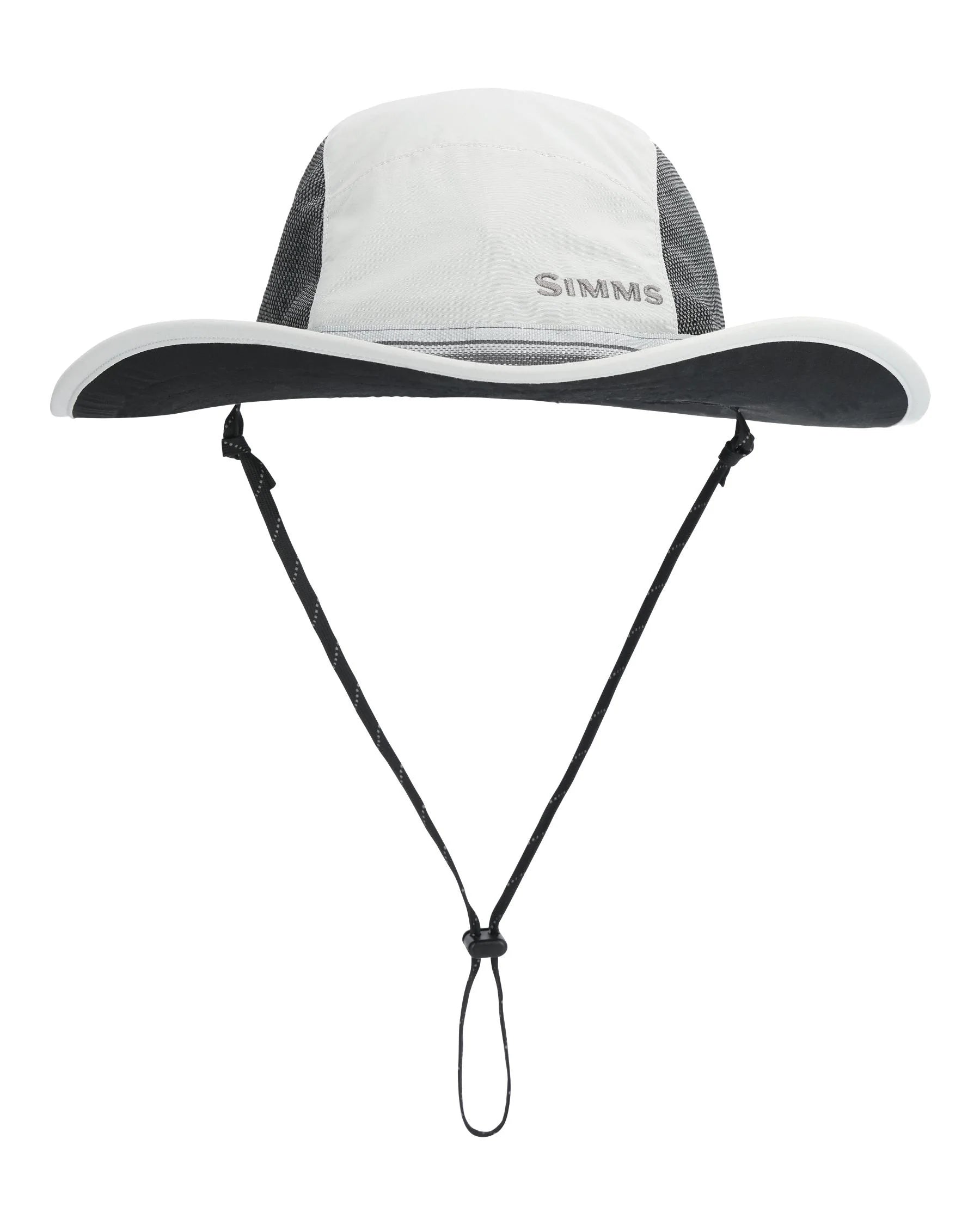 Simms M's Solar Sombrero - Sterling by Simms Fishing Products, lightweight sun protection hat with adjustable chin cord at Freestone Fly Shop