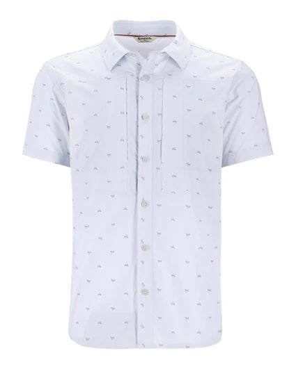 Simms M's Stone Cold SS Shirt - Fishtail Bimini Blue