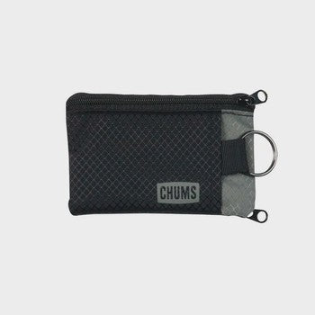 Chums Surfshorts Wallet Assorted Colors compact design with dual zippered compartments and key ring at Freestone Fly Shop