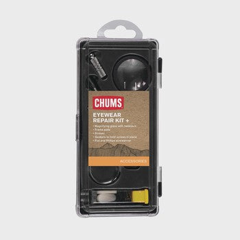 Chums Eyewear Repair Kit includes screwdrivers, screws, nose pads, and a reusable case at Freestone Fly Shop