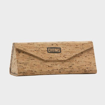 Chums Cork Folding Case made from sustainable cork with magnetic closure for protective sunglass storage at Freestone Fly Shop