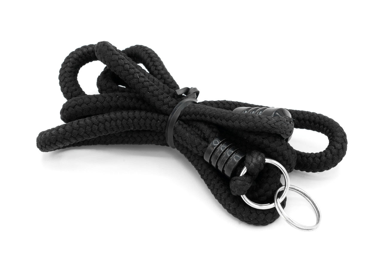 Umpqua River Grip Lanyard - Black with three feet of adjustable paracord and swivel attachment by Umpqua Feather Merchants