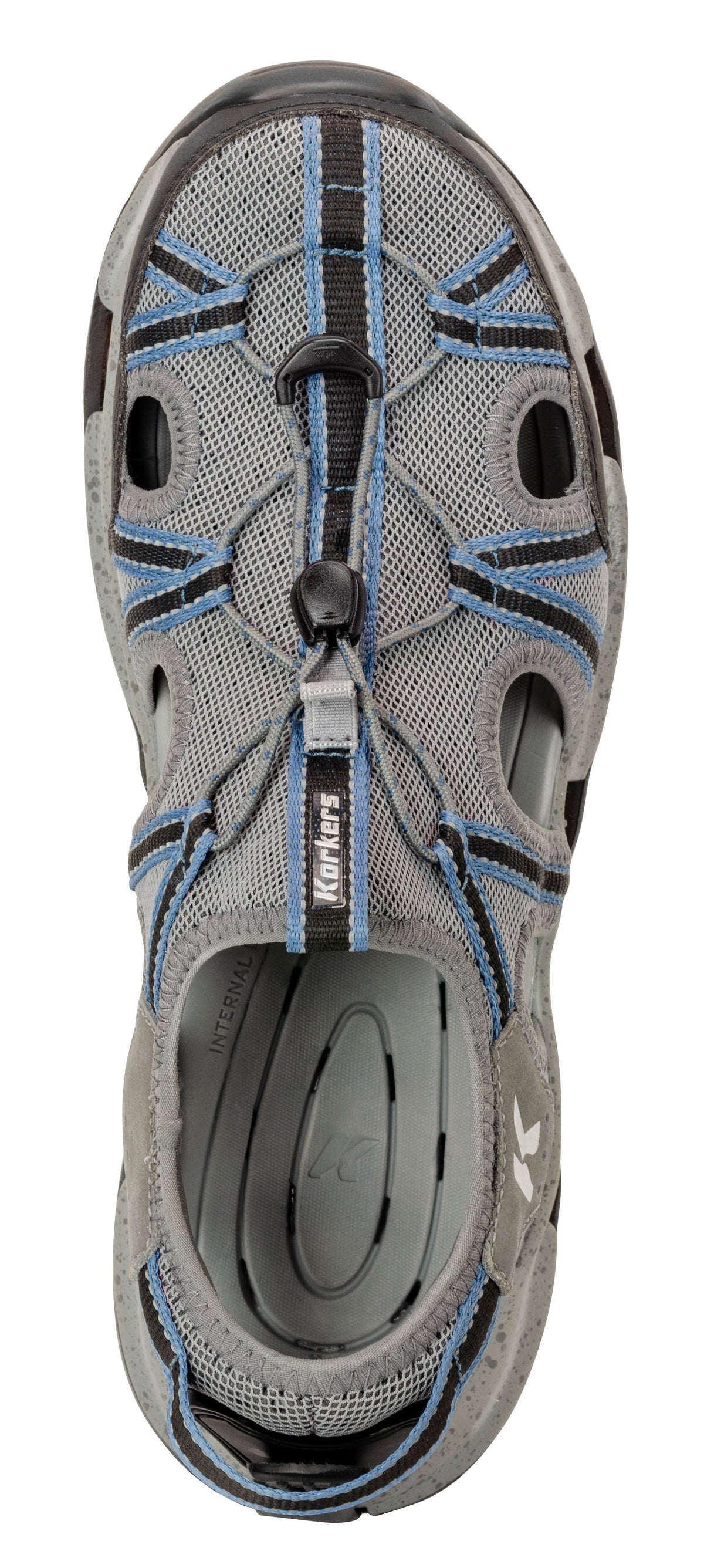 Korkers Swift Current Sandal w/Trail Trac Sole with quick-dry mesh upper and adjustable lacing by Korkers for outdoor adventures