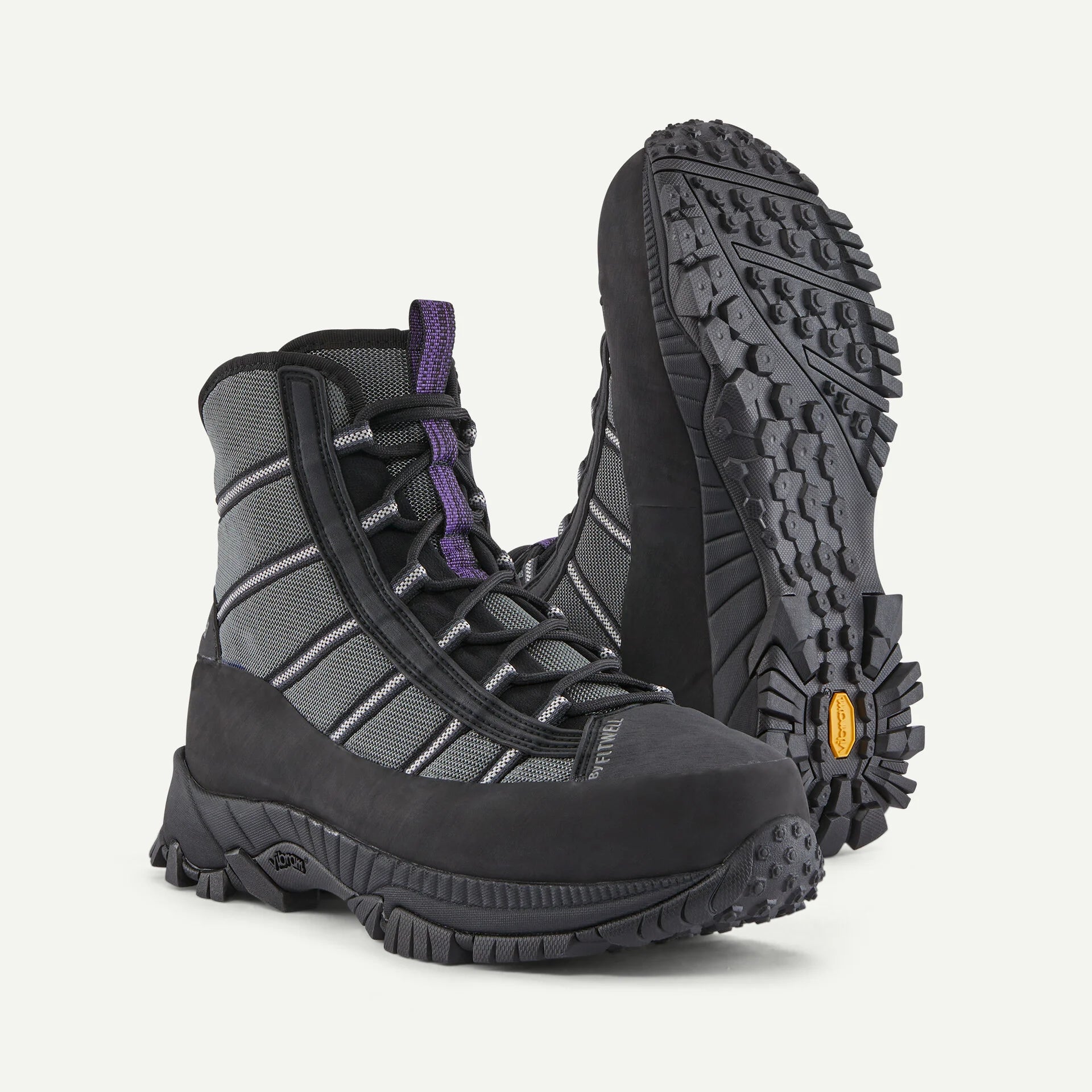 Patagonia Fora Wading Boot - Rubber showing durable Vibram Mars sole and high ankle design for traction and support