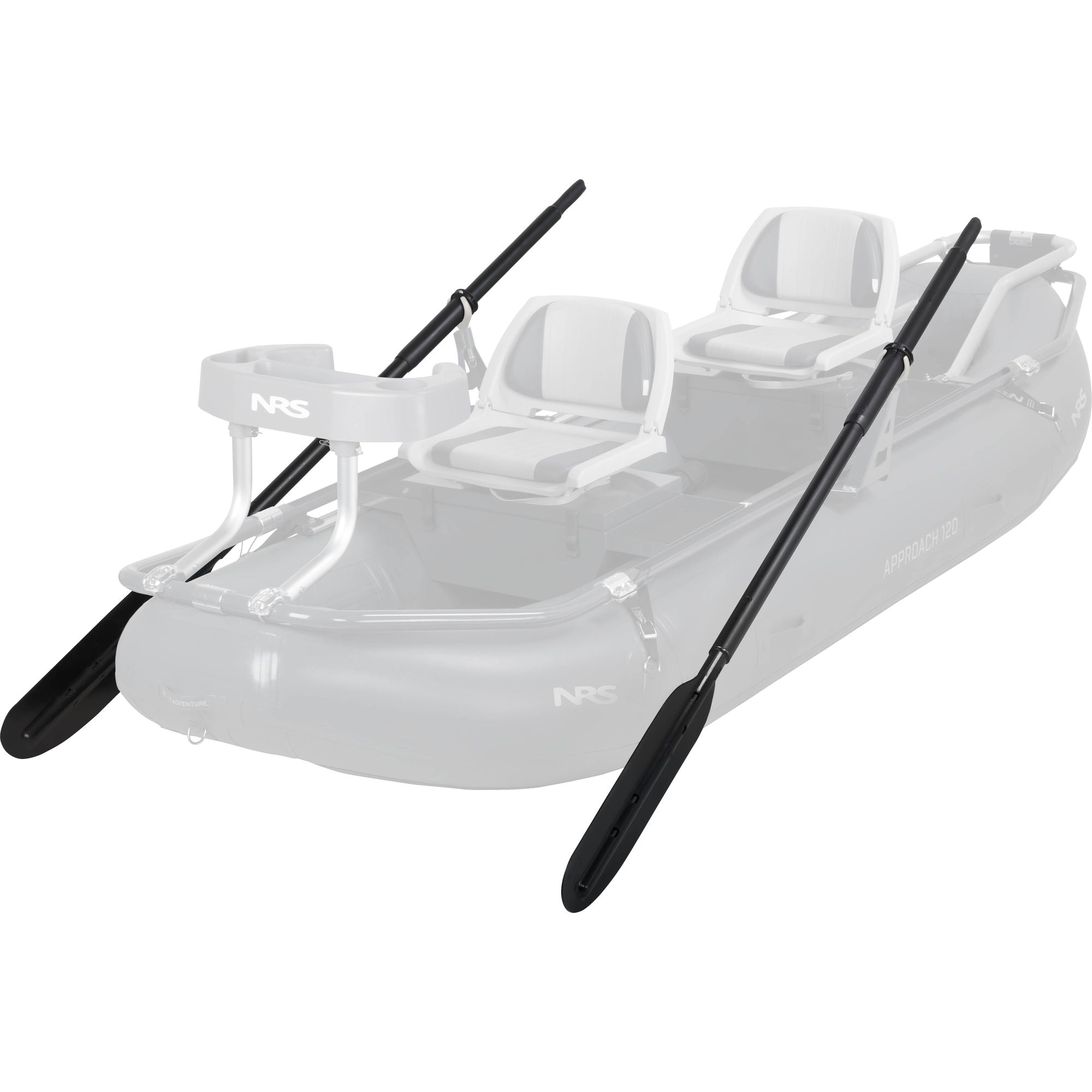 NRS Approach Rowers Package with adjustable oars and seats designed for use with NRS Approach 100 or 120 rafts at Freestone Fly Shop
