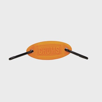 Chums Dual Float Keychain Assorted Colors with bright orange float and black carabiners at Freestone Fly Shop