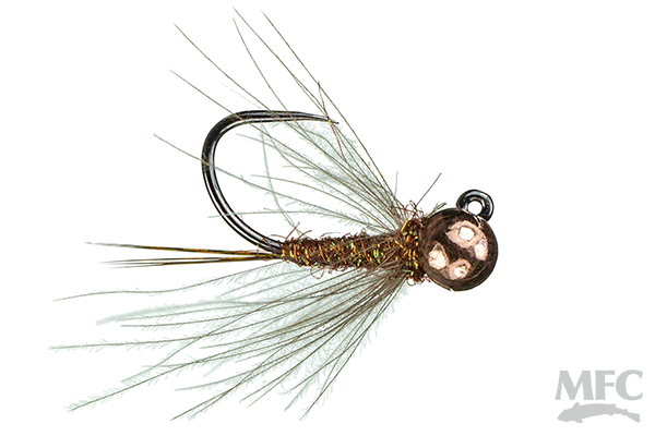 MFC Barbless Jig Duracell - Copper Top by Montana Fly Company, tungsten Perdigon style nymph at Freestone Fly Shop