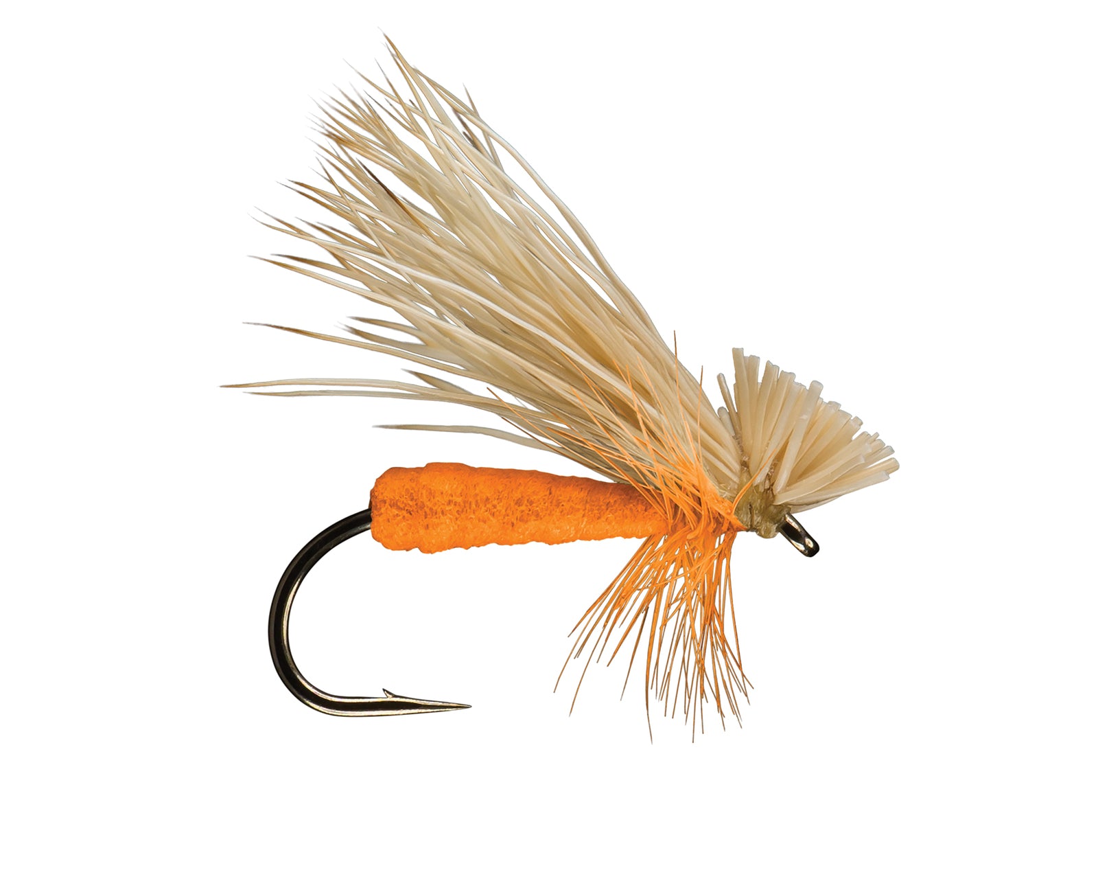Rio Flies - Better Foam Caddis Orange featuring lifelike foam body and natural wing for fly fishing at Freestone Fly Shop