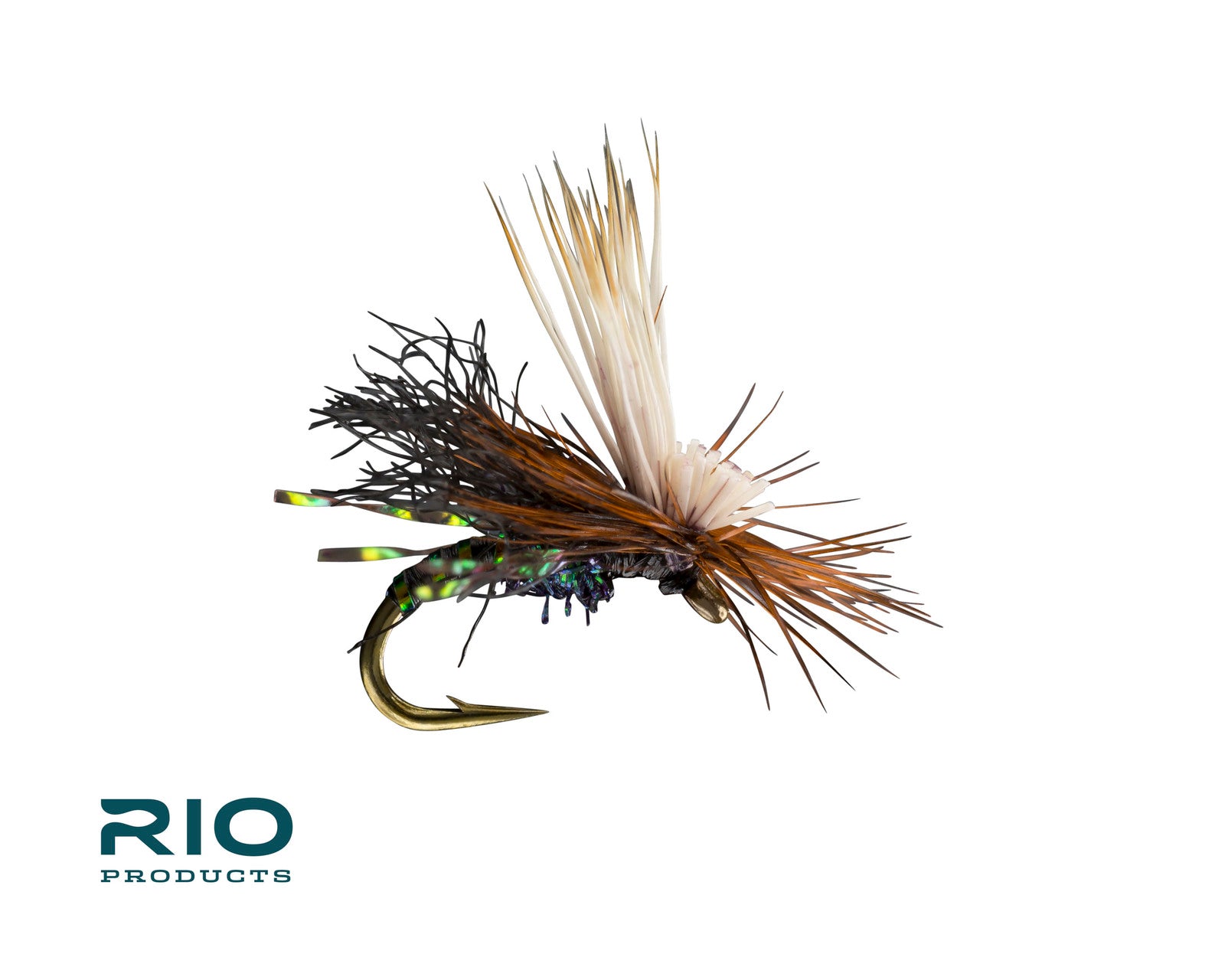 Rio Flies - Body Double Caddis Black with intricate hackle and segmented body for effective fly fishing at Freestone Fly Shop