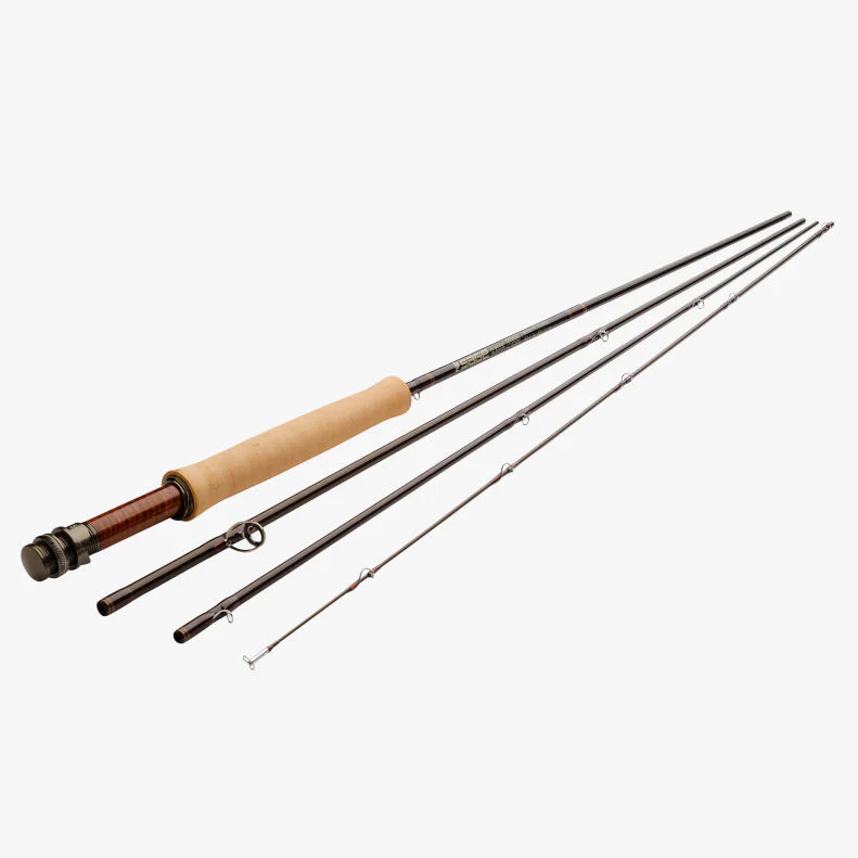 Sage R8 Classic fly rod with cork handle and four-piece graphite blank by Farbank Pros for fly fishing enthusiasts