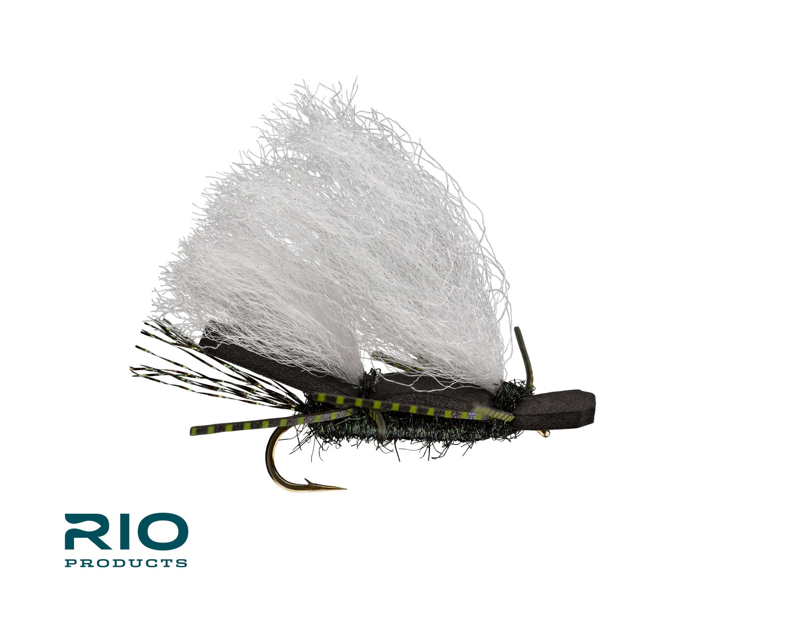 Rio Flies - Chubby Chernobyl Black featuring high-visibility foam wing and detailed material for fly fishing at Freestone Fly Shop