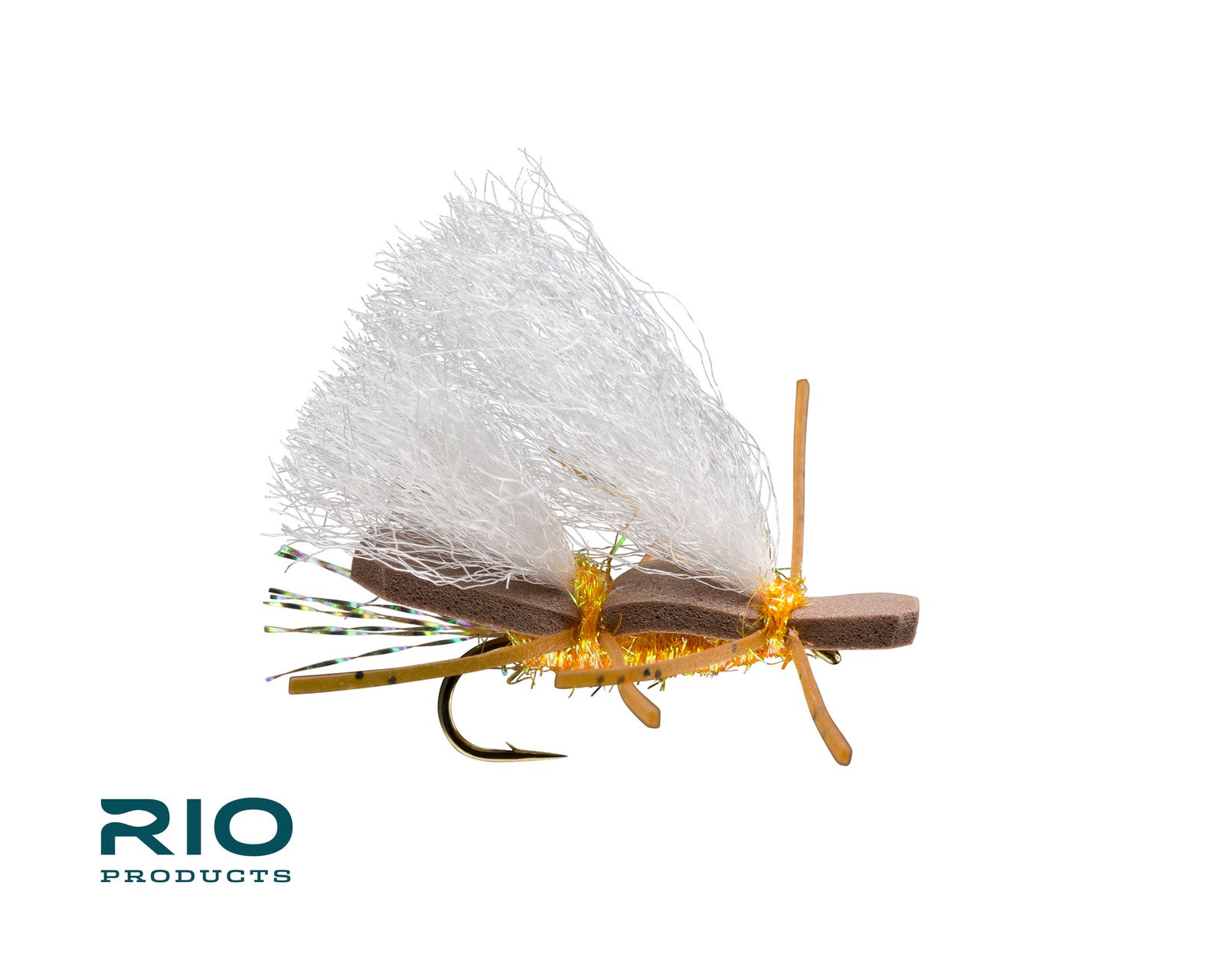 Rio Flies - Chubby Chernobyl Orange showcasing foam wing and lifelike materials for fly fishing at Freestone Fly Shop