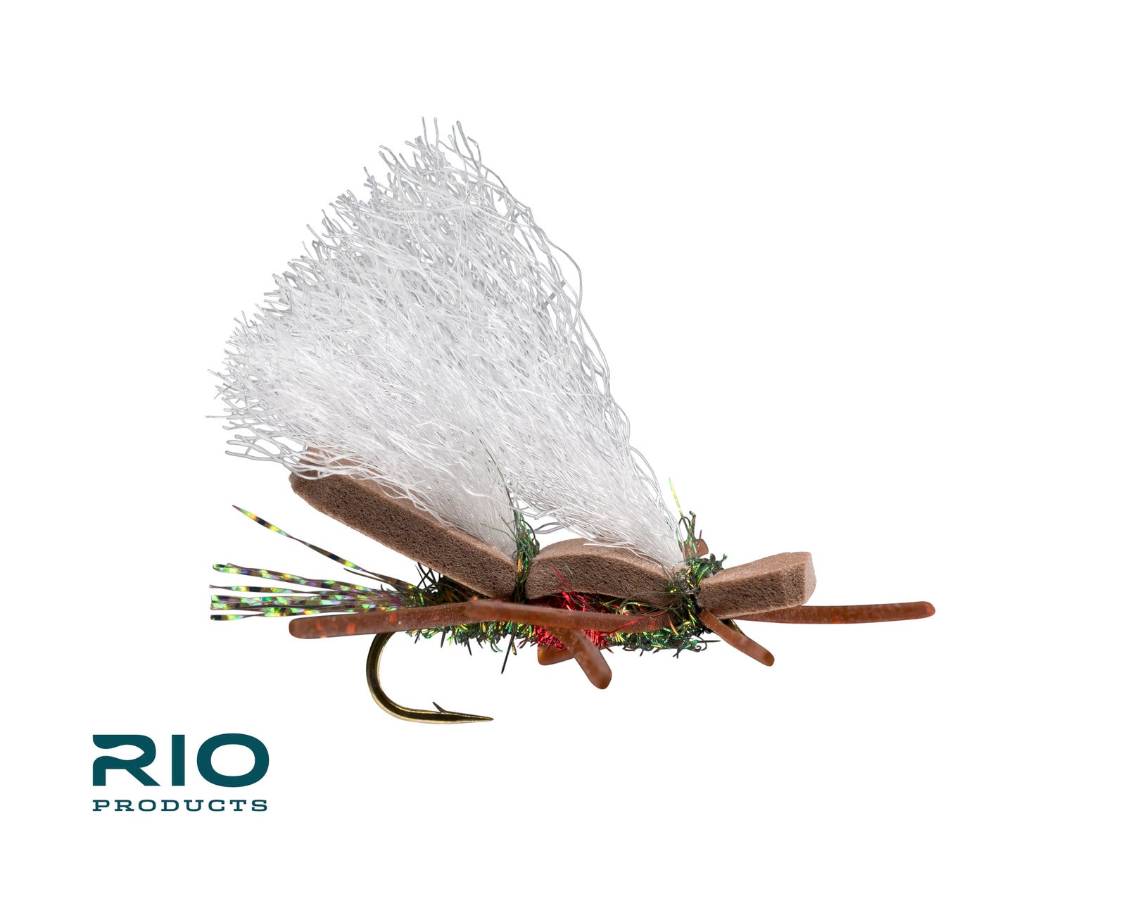 Rio Flies - Chubby Chernobyl Royal with buoyant foam body and synthetic wing for fly fishing at Freestone Fly Shop