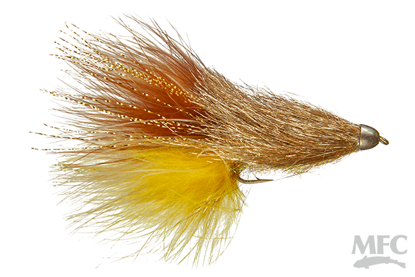 MFC Coffey's Conehead Sparkle Minnow - Brownie by Montana Fly Company, durable fly fishing lure at Freestone Fly Shop