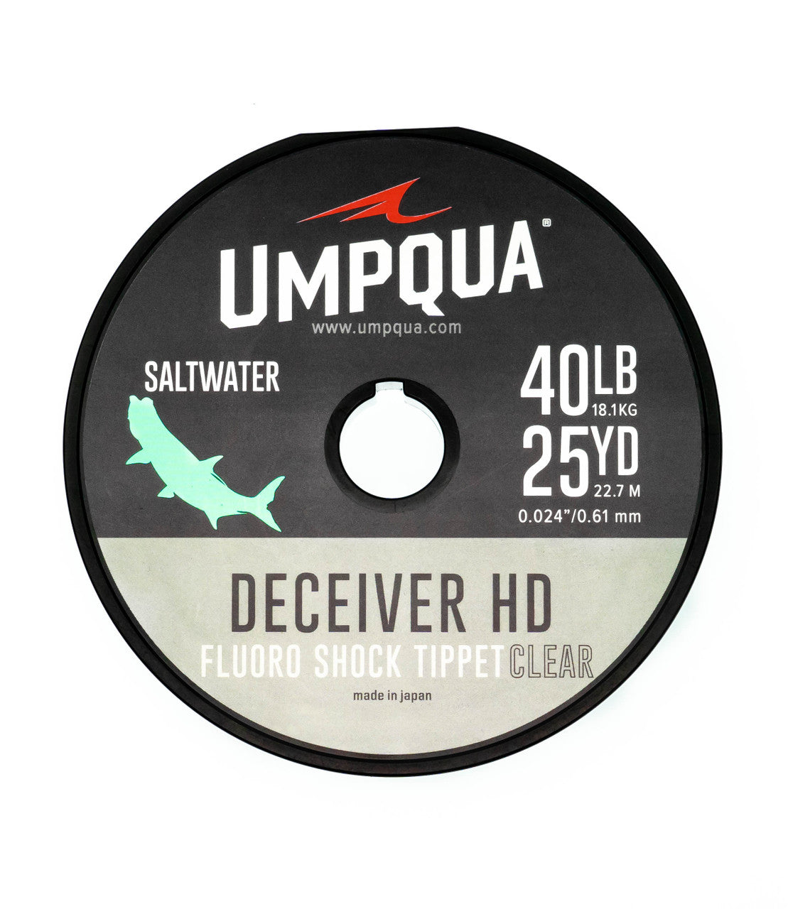 Umpqua Deceiver Fluoro Shock Tippet - Clear by Umpqua Feather Merchants 40LB 25YD saltwater fishing leader line