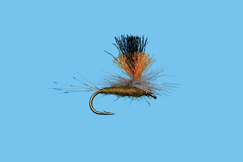 Solitude Flies - Double Vision BWO mayfly imitation with bright indicator designed for fly fishing at Freestone Fly Shop