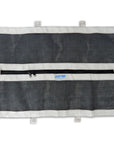 NRS Otter Dodger Raft Package black mesh storage panel with zipper pocket for organizing gear on fishing raft at Freestone Fly Shop