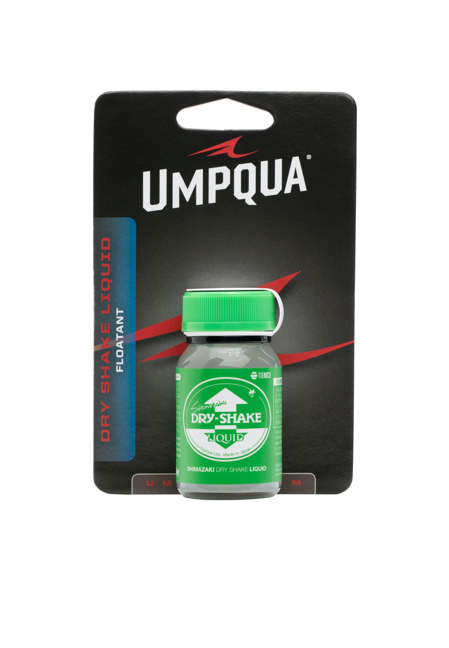 Umpqua Shimizaki Dry Shake Liquid by Umpqua Feather Merchants liquid floatant for efficient fly fishing application