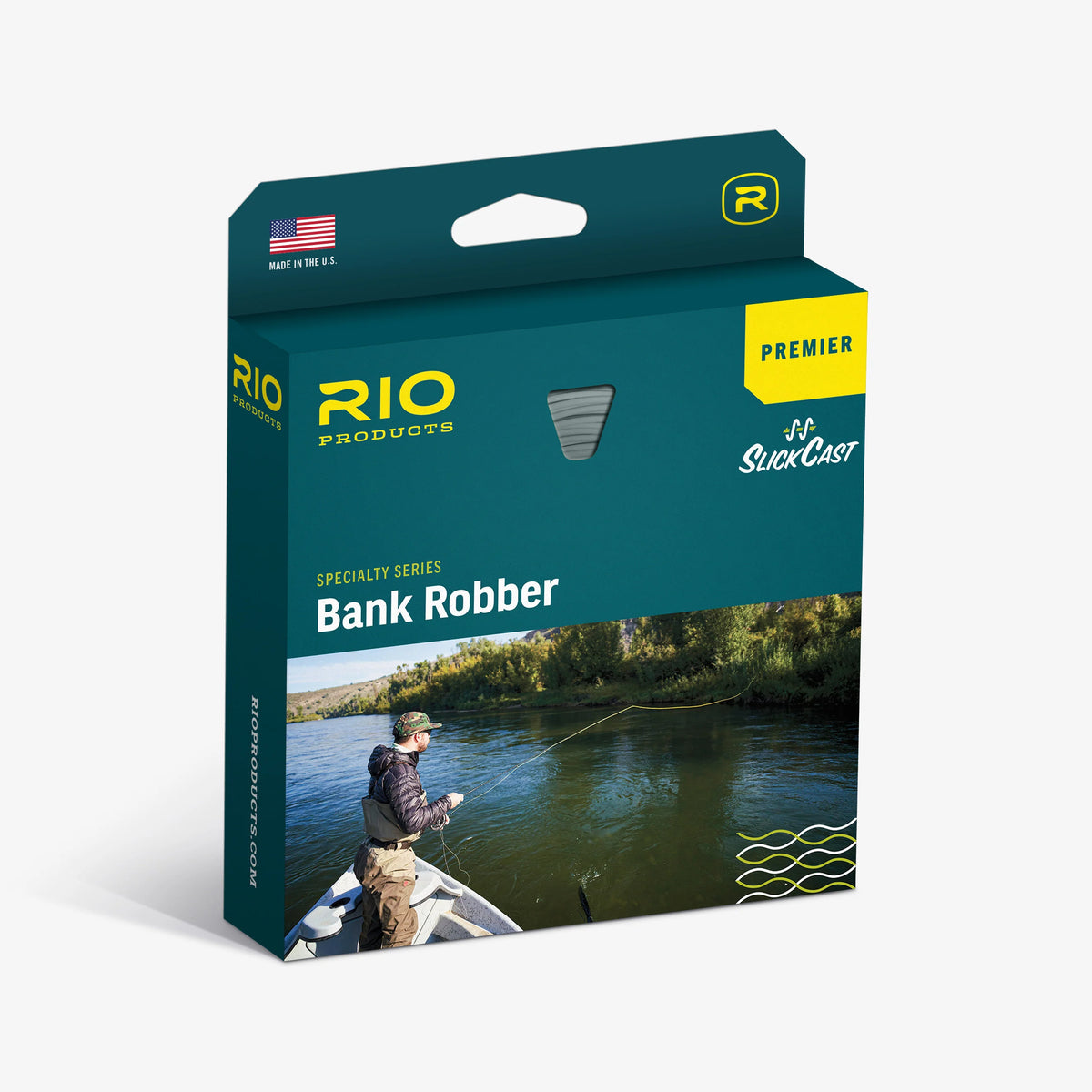 Rio Premier Bank Robber fly line by Farbank Pros with SlickCast technology for precise freshwater fly fishing presentations