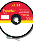 Rio Powerflex Tippet spool with high tenacity copolymer material featuring excellent knot strength for trout fishing use