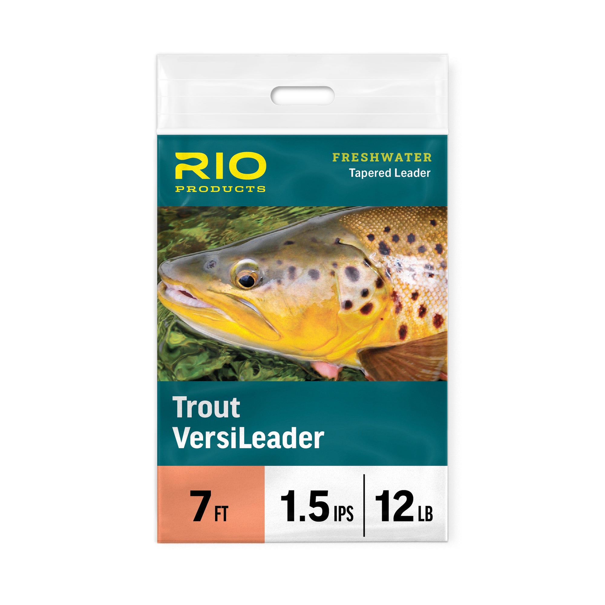 Rio Trout VersiLeader by Farbank Pros 7ft tapered leader with 12lb test for freshwater fly fishing gear