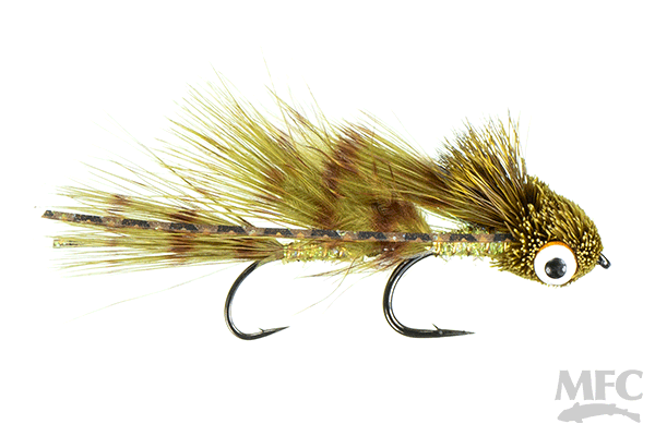 MFC Galloup's Barred Micro Dungeon - Olive by Montana Fly Company, durable fly for fly fishing at Freestone Fly Shop