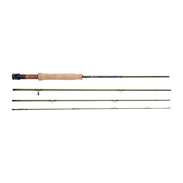 Hardy Ultralite SR Fly Rod disassembled showing lightweight construction and cork handle for small river fly fishing at Freestone Fly Shop