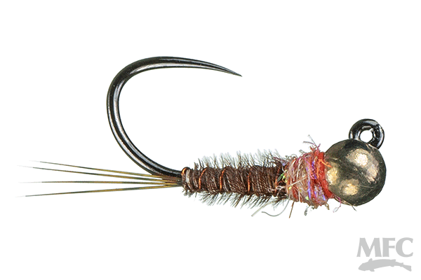 MFC Barbless Jig Frenchie - Pink by Montana Fly Company, barbless tungsten Perdigon nymph at Freestone Fly Shop