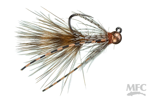 MFC Jig Mini Bugger - Rusty Brown by Montana Fly Company, durable fly fishing lure at Freestone Fly Shop