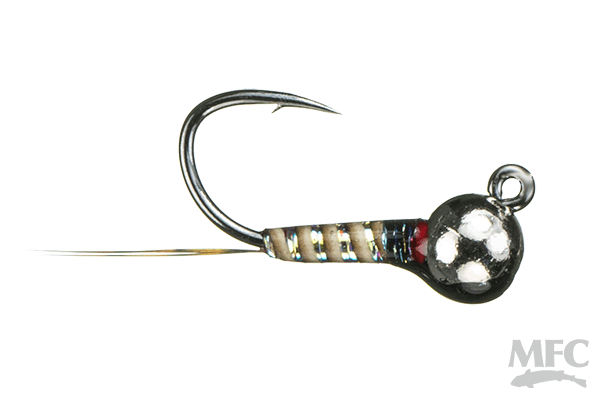 MFC Jig Quill Rib Perdigon - Rainbow by Montana Fly Company, durable fly fishing lure at Freestone Fly Shop for effective fly fishing