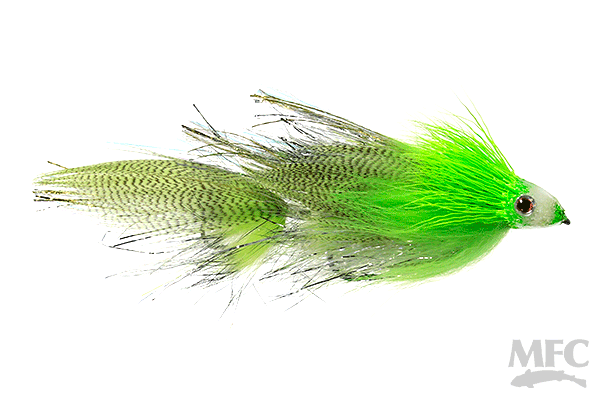 MFC Lynch's Drunk &amp; Disorderly - Chart/White by Montana Fly Company, durable streamer fly at Freestone Fly Shop
