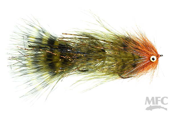MFC Maddin's Supernatural Peanut - Olive/Black by Montana Fly Company, durable fly for fly fishing at Freestone Fly Shop