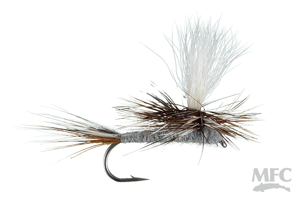 MFC Parachute Adams (Calf Tail Post) by Montana Fly Company, premium mayfly pattern for fly fishing at Freestone Fly Shop