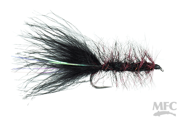 MFC Rickards' Seal Bugger 1 - Black by Montana Fly Company, premium fly fishing lure at Freestone Fly Shop