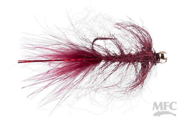 MFC Rowley's Balanced Leech - Claret by Montana Fly Company, durable fly fishing lure at Freestone Fly Shop