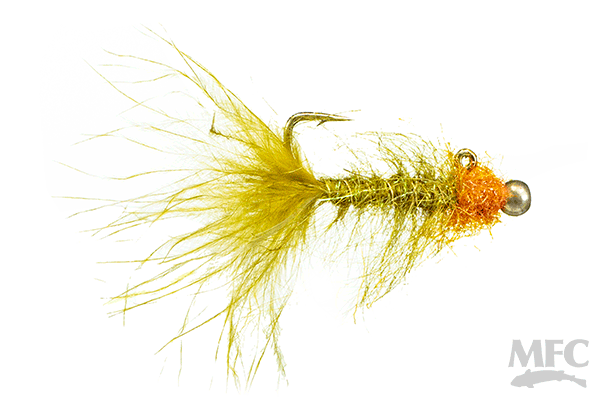 MFC Rowley's Balanced Leech - Olive Pumpkin by Montana Fly Company, high-quality fly fishing lure at Freestone Fly Shop