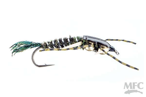 MFC Speckled Double Bead Stone - Peacock by Montana Fly Company, durable stonefly pattern for fly fishing at Freestone Fly Shop